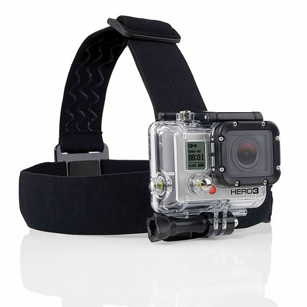 gopro bandeau tete location
