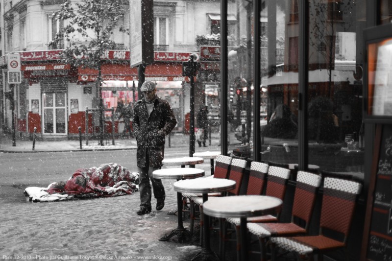 Paris Decembre 2010 - SDF _ photo Guillaume Louyot num_20606 © Onickz Artworks