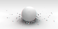 red cyan stereo sphere