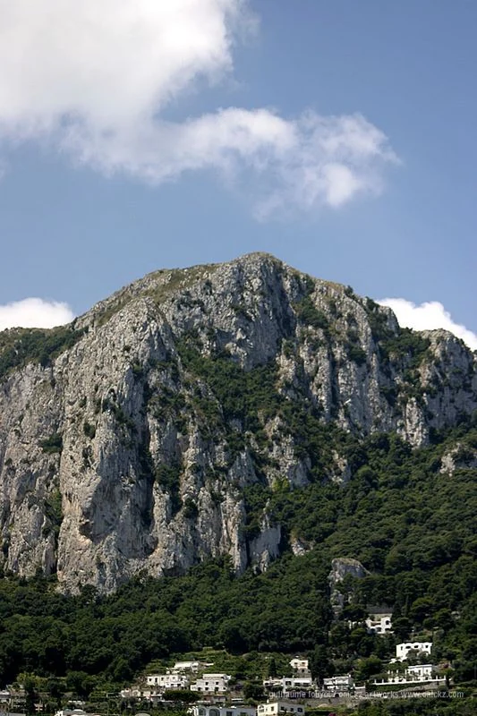 Reliefs rocheux et maisons — Naples et ses environs, Guillaume Louyot