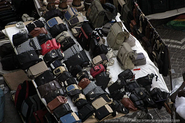 Marchandises exposées dans la rue — Naples et ses environs, Guillaume Louyot