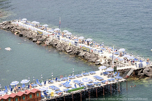 Plage et digue — Naples et ses environs, Guillaume Louyot
