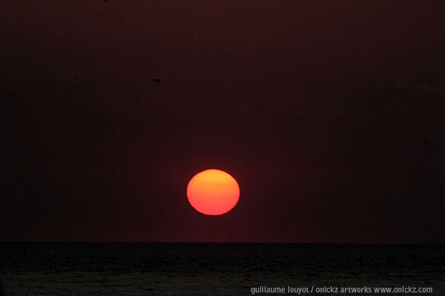 Soleil rouge au couchant — Naples et ses environs, Guillaume Louyot