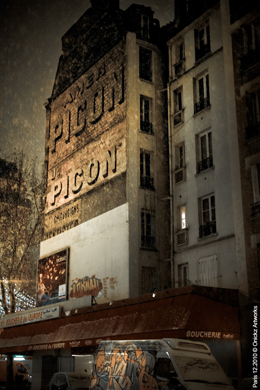 old painted wall advertising in paris photo onickz artworks